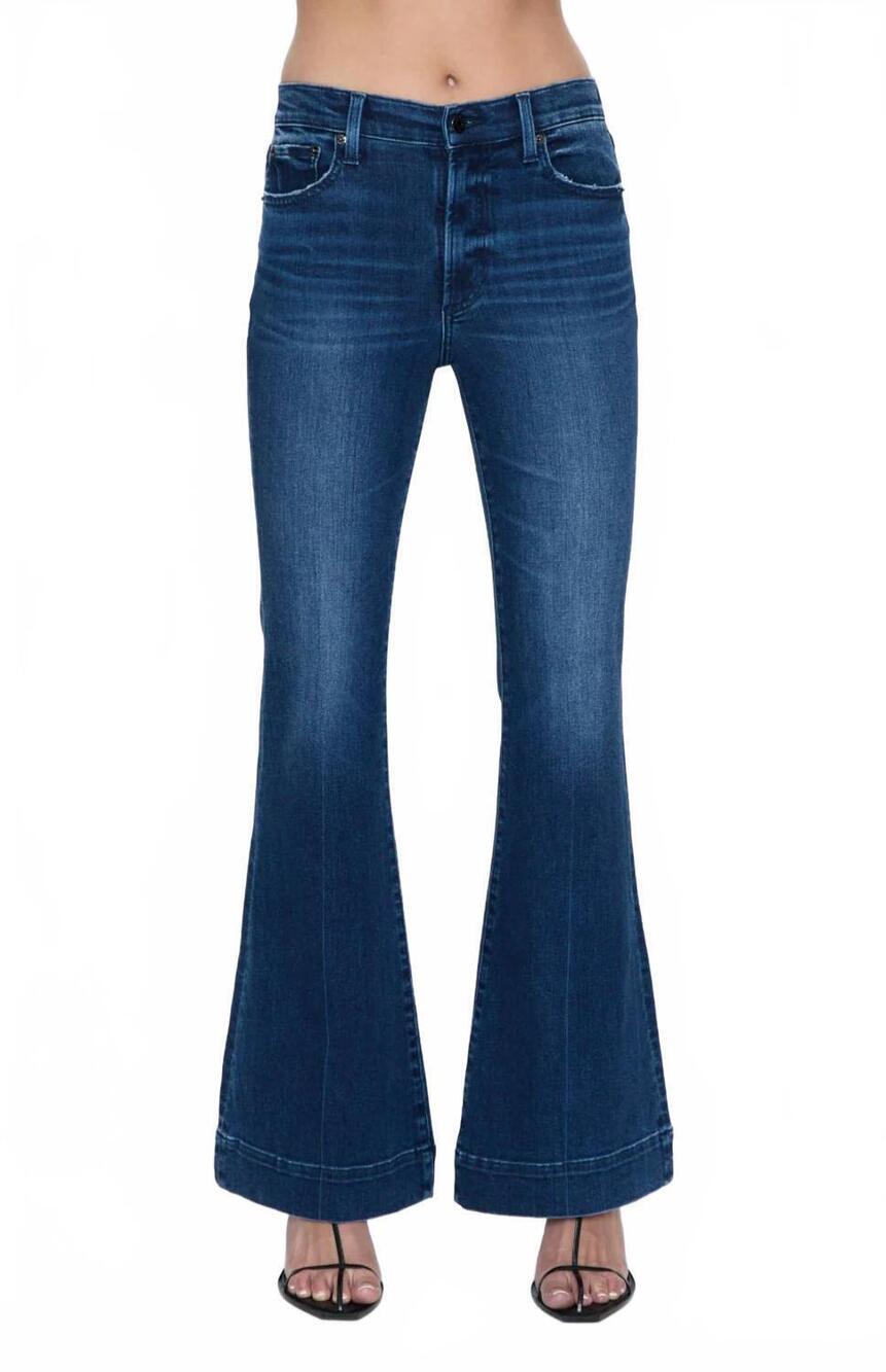 NEW PISTOLA kinsley mid rise ultra flare jeans in modern